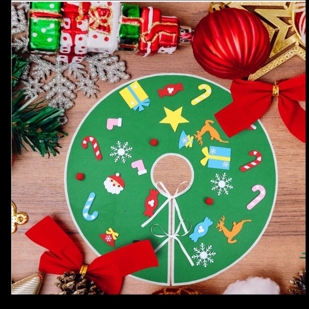 DIY Christmas Tree Skirt & Collar Kit